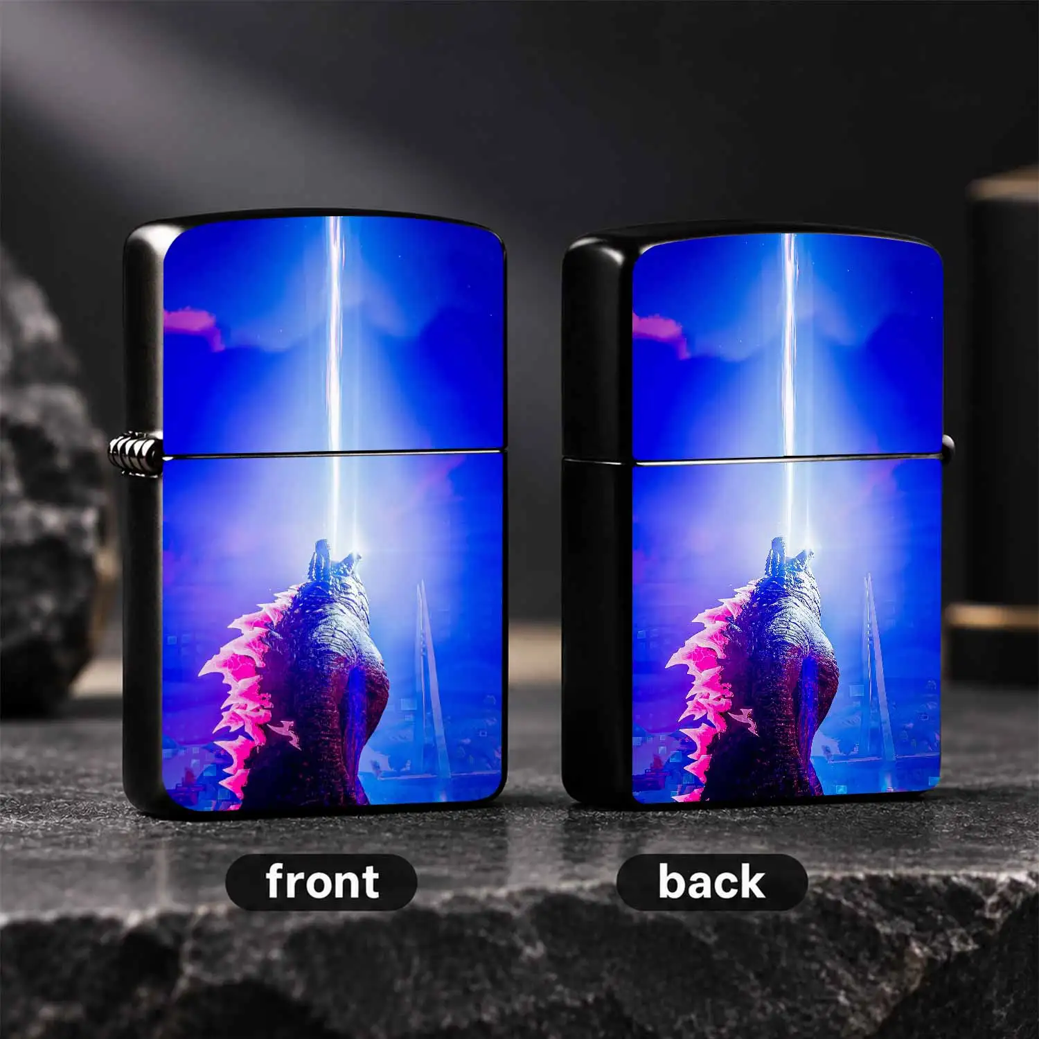 Stylish Unique Atomic Breath Lighter, Portable Exquisite Creative Igniter For Daily Outdoor Gathering, Trendy Collectible Decorative Item, Ideal Novelty Gift For Monster Movie Fans, Durable Fun Carry-Around Accessory For All Scenarios Inter