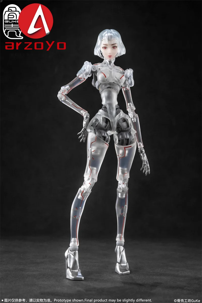 NA STANIE GUKE Studio GK01FEC1-C3 1/12 AI Kobieta Ultra-modern Feel Figurka Akcji 17CM Nagi Szkielet Ciało Figurki Akcji