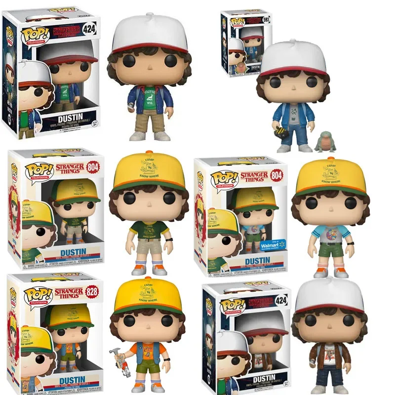 Televisión FUNKO POP NUEVA Batalla Dustin&Dart 593 #   CON JACKET AZUL 424 #   1240 #   EN CAMP 804 #   CON CAMISETA 828 #   Juguetes de figuras de acción