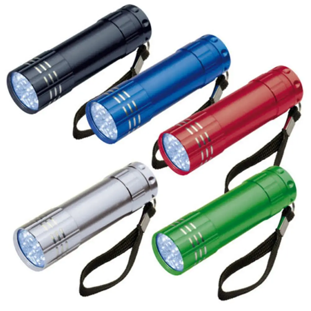 9led UV-Taschenlampe leistungs starke kleine Camping Taschenlampe ultra hohe Helligkeit Blitzlicht lampe