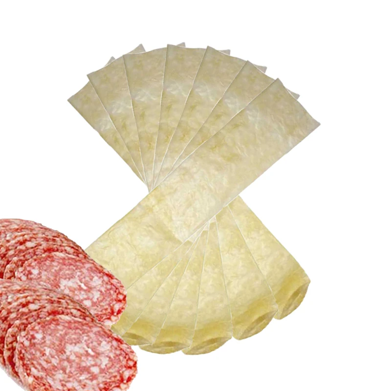 1-10pc 10cm×50cm Dried Natural Casings for BBQ Smoked Sausage Ham Making Commercial Butchery Salami Production Kitchen Tools Set