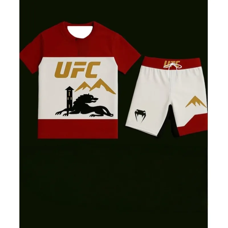 

2026 модная UFC смешанная тренировочная команда для боевых искусств, мужская толстовка для бега и фитнеса, уличная спортивная одежда для бокса, борьбы, мужской комплект