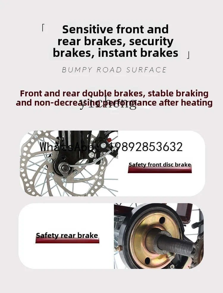 AB Transport ältere Menschen Dreirad Fahrrad Erwachsene Fahrrad menschliches Dreirad ältere leichte Ladung Dreirad