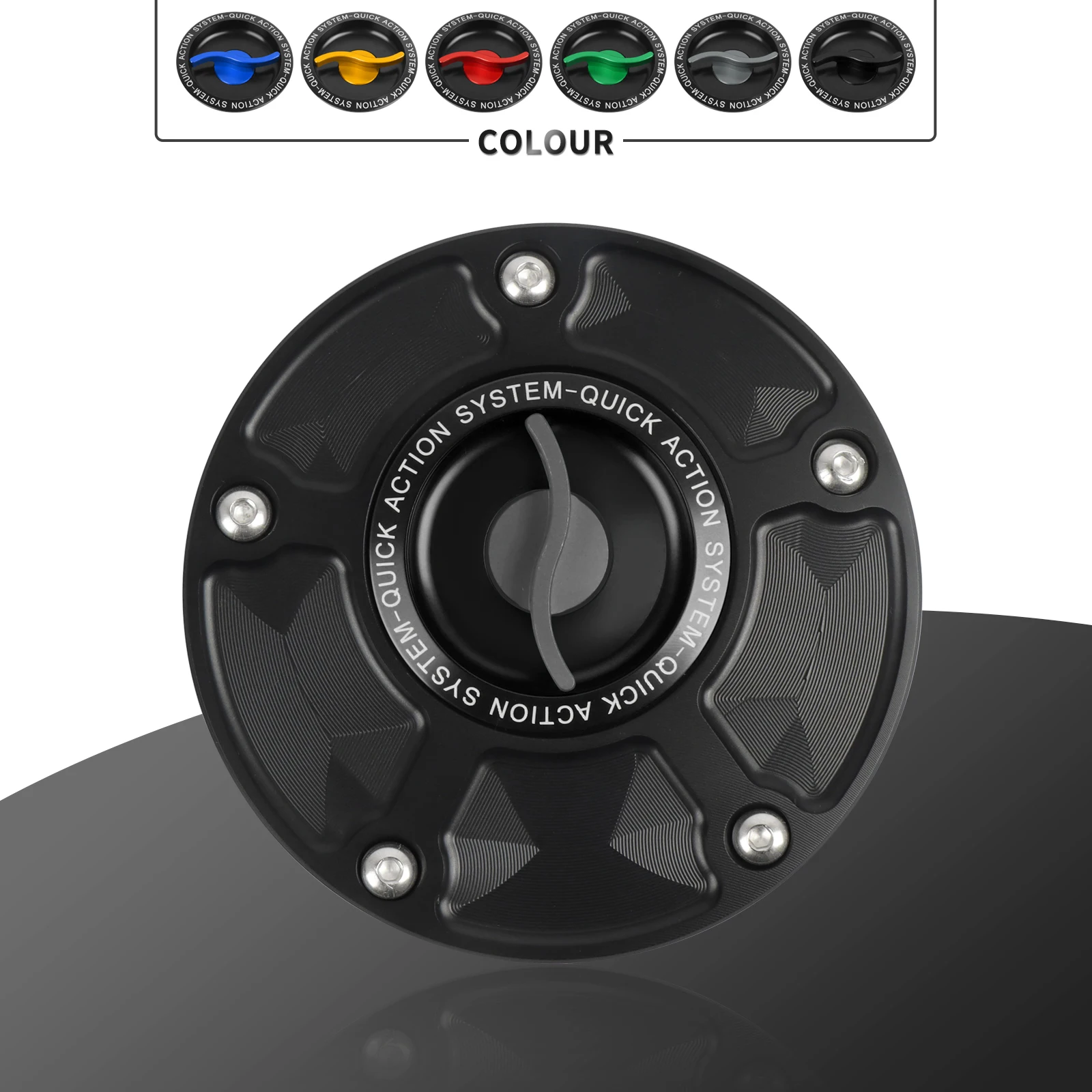 For Kawasaki Z650 Z750/R Z1000/SX EN-6N ZX-6R ZX-10R ER-6R Z800 NINJA H2/R Keyless Quick Release Tank Fuel Caps Gas Cover Case