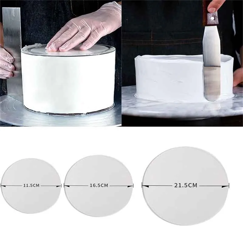 2pcs  Round Acrylic Cake Discs Topper Reusable Cake Boards Disk Base For Cakes Trimming Decorating Supplies Bakeware Accessories