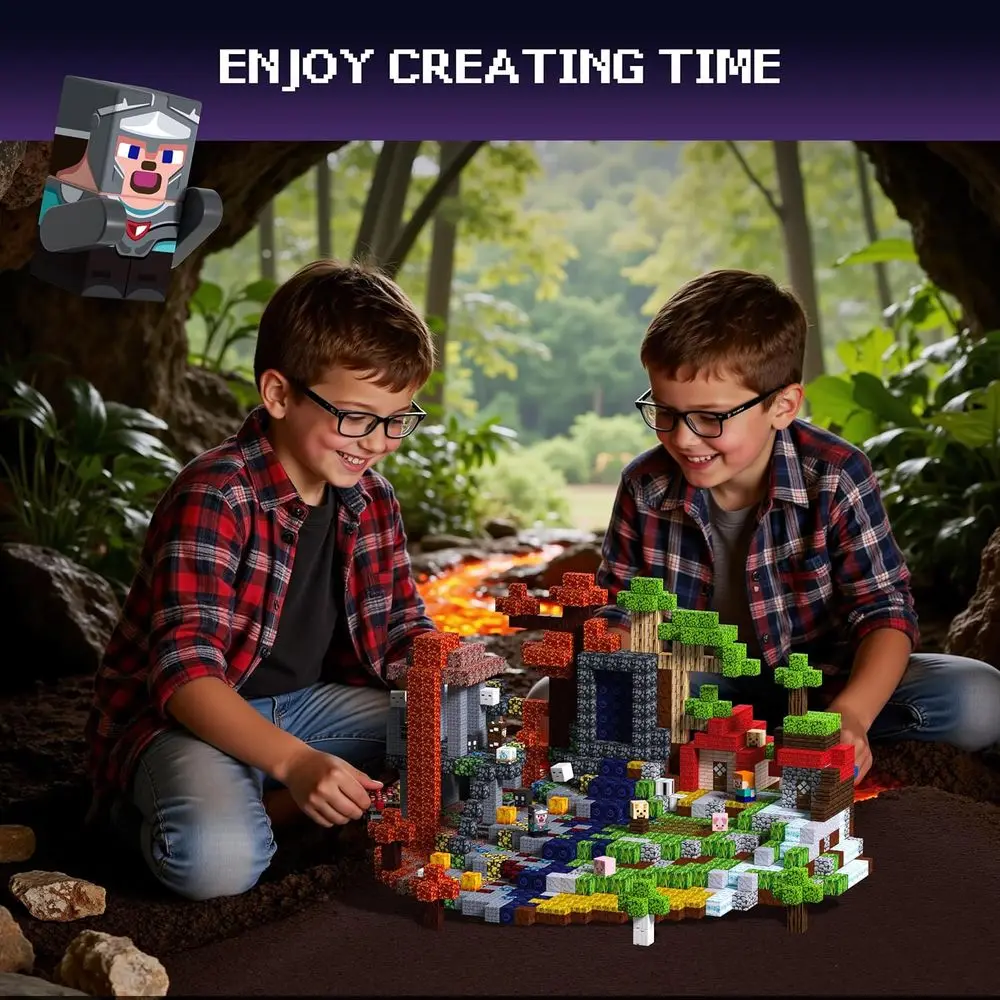 어린이용 200피스 자석 블록 세트, 3-12세, 생일, 크리스마스, 졸업 선물에 이상적