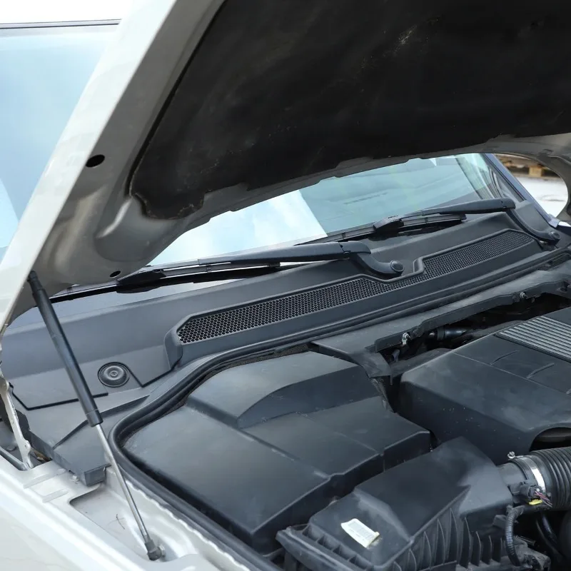 

Для Land Rover Discovery 3 4 LR3 LR4: черная накладка на лобовое стекло из TPE с прессованным краем, нижняя панель стеклоочистителя, декоративная наклейка, автомобильные аксессуары