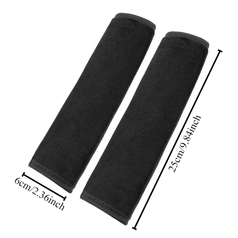 2Pcs Universal Adjustable Car Seat Belt Shoulder Pads Soft Safety Belt Cover Strap Protector Auto Interior Accessories