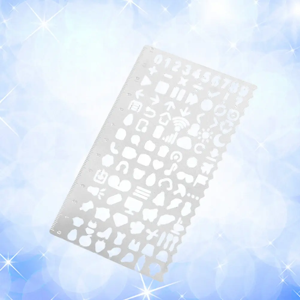 Craft Ruler Stencils Stainless Steel Durable Measuring Template For Scrapbooking Journaling Planner Diy Artwork