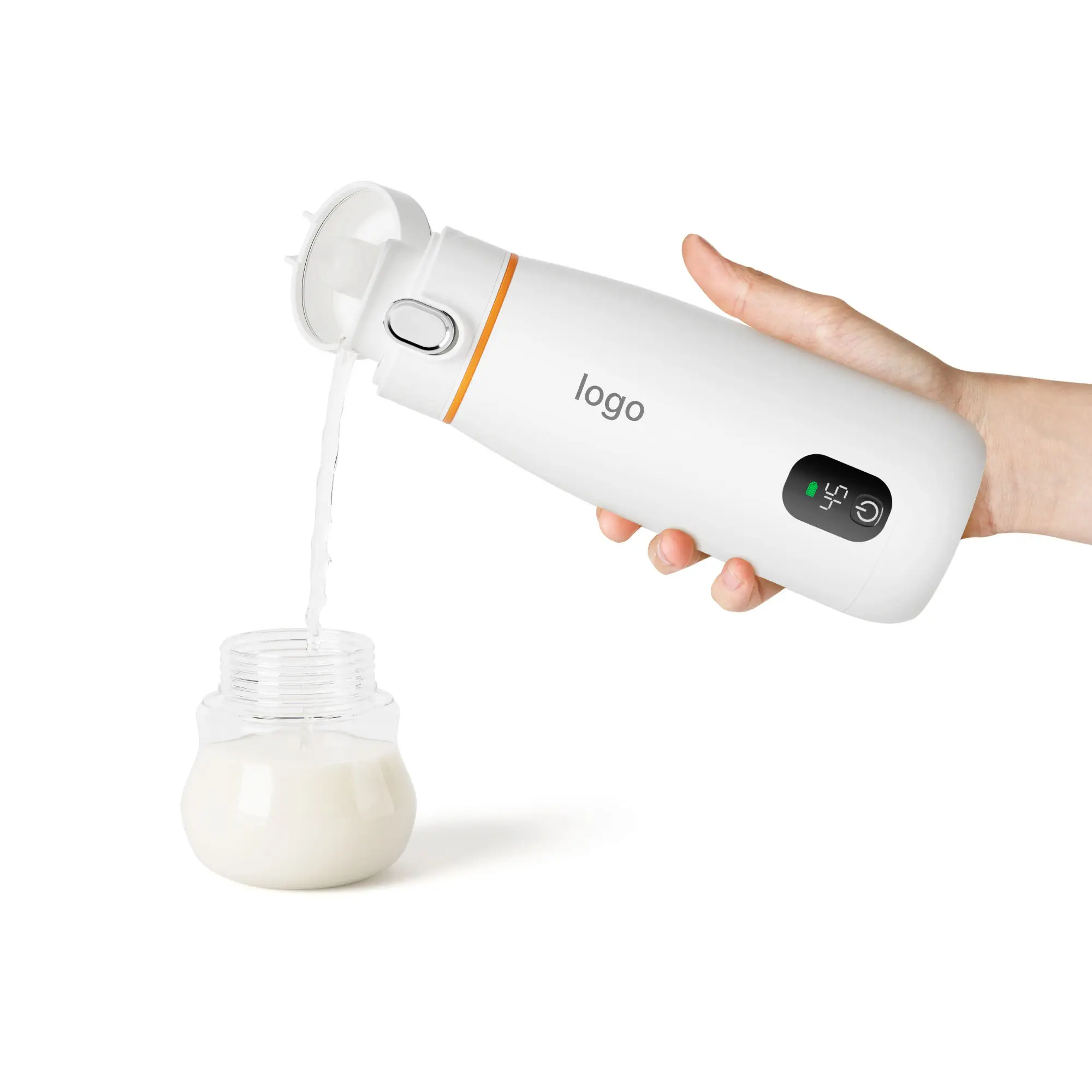 

2024 Hot Sale Portable Baby Bottle Warmer USB Rechargeable Travel Milk Warmer