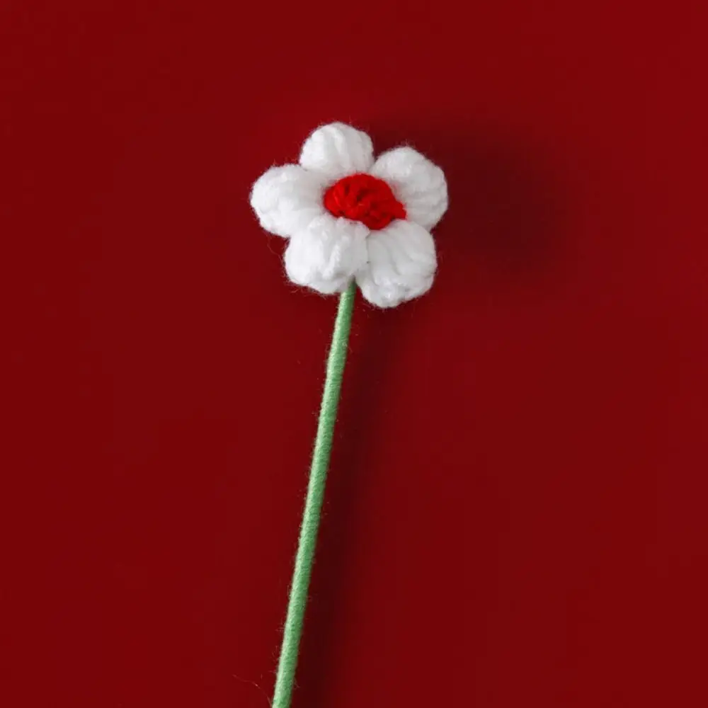 Simulated Flower 3D Christmas Bookmark Flower Book Clip Book Page Marker Flower Pagination Mark Book Paginator Weaved