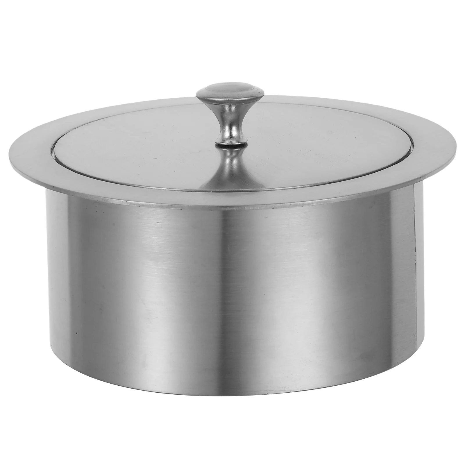 

Countertop Trash Chute Lid Stainless Steel Recessed Garbage Cover For Kitchen Bathroom Cabinet Replacement Waste Bin