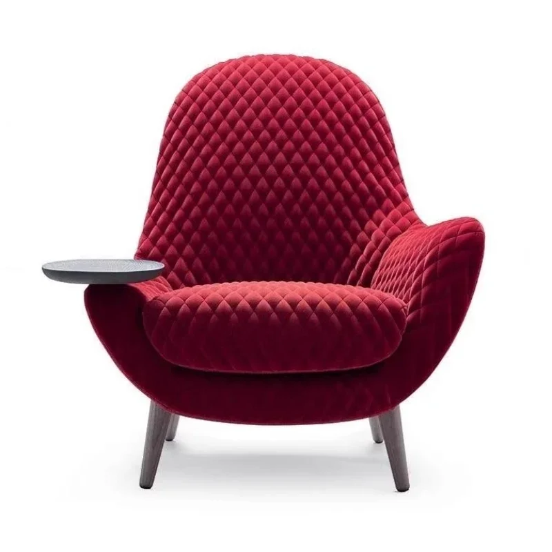 

Designer model, fiberglass armrest leisure chair, model room single sofa chair