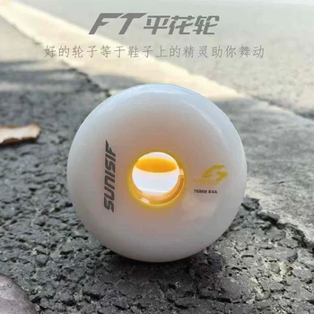 Ruedas para patines en línea, 80mm, 76mm, 72mm, 68mm, 84A, PU, para exteriores, interiores, cuchillas de Hockey, ruedas de repuesto (paquete de 4)