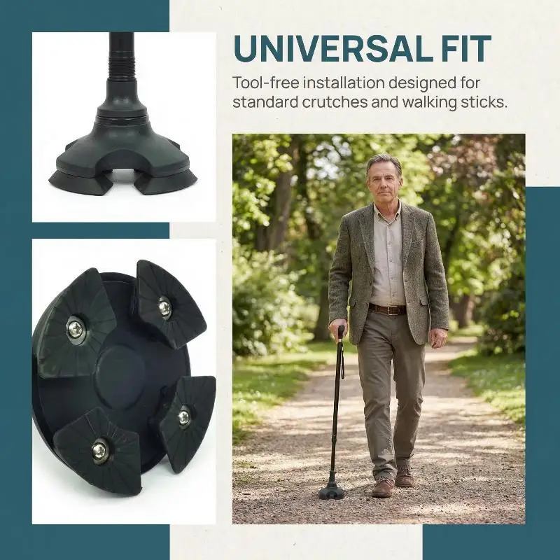 Non-Slip Crutch Tips Walking Cane Foot Covers For Elderly Stability Trekking Pole Protector Hiking Stick End Caps Cane