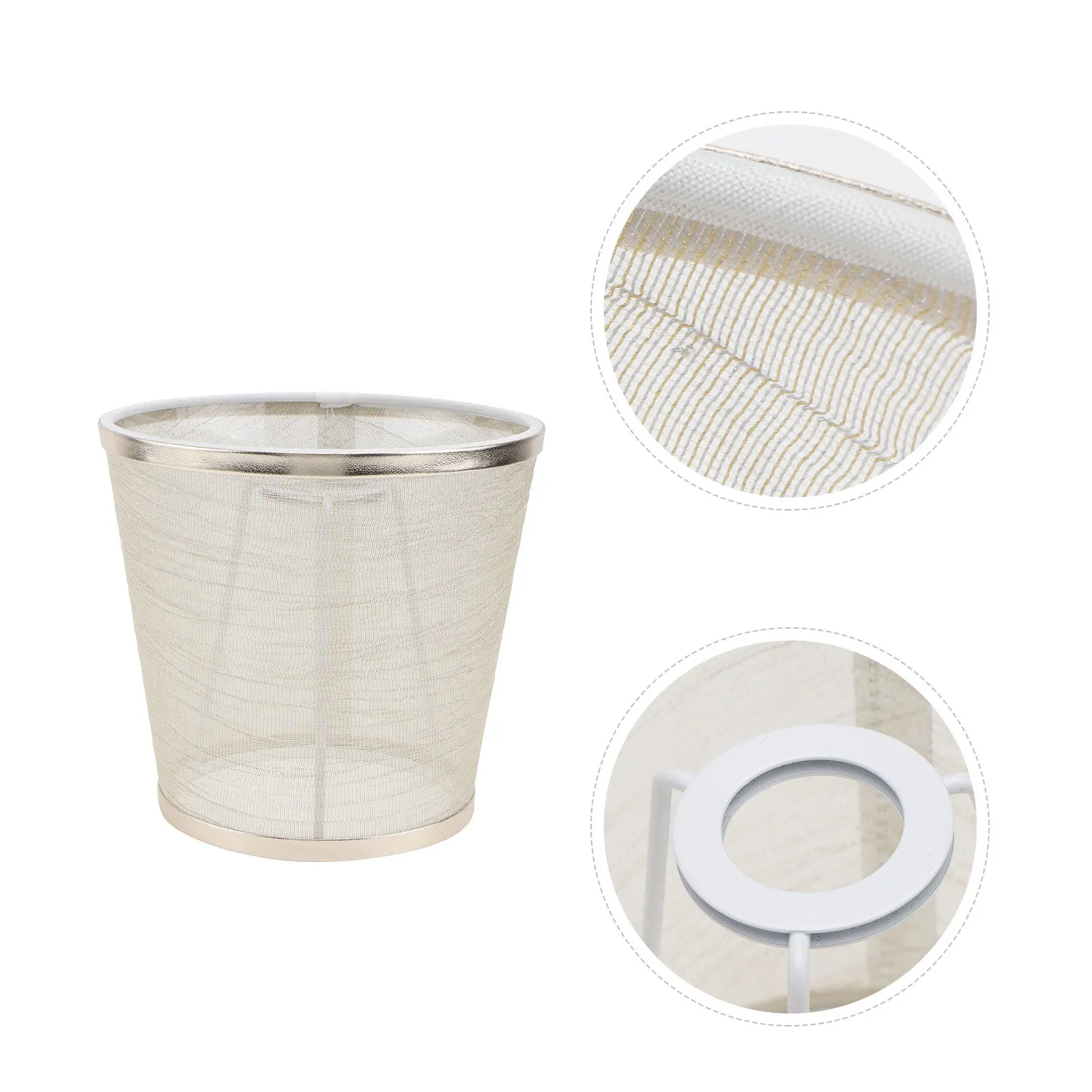 

1Pcs Transparent Cloth Lampshade Decorative Lamp Cover Chandelier Shade Soft Light Protection Household Lamp Cover Decor