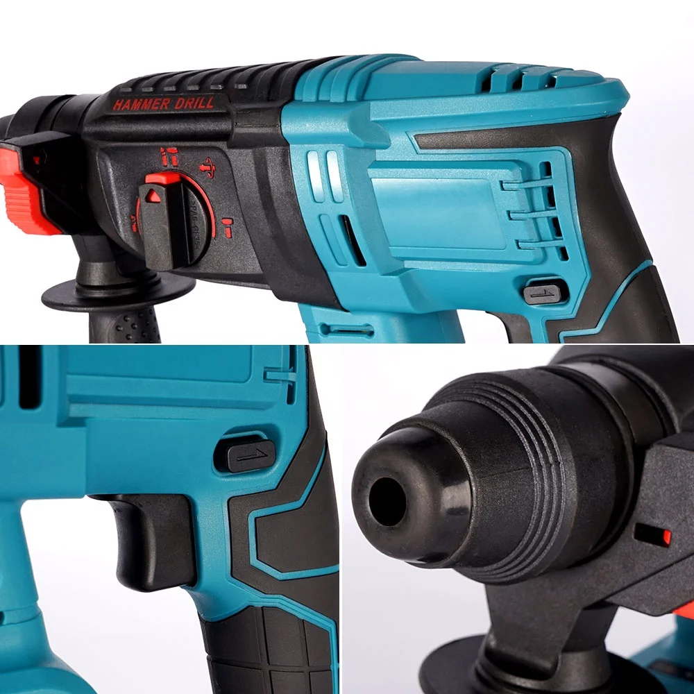 

Brushless Hammer Lithium Battery Hammer Drill Electric Pick Multifunctional 3 in 1
