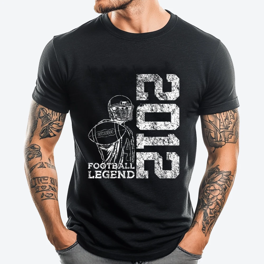 

12 Years Football Legend 2012 12th Birthday Funny Shirt Streetwear Designer Clothes Oversize Man Harajuku