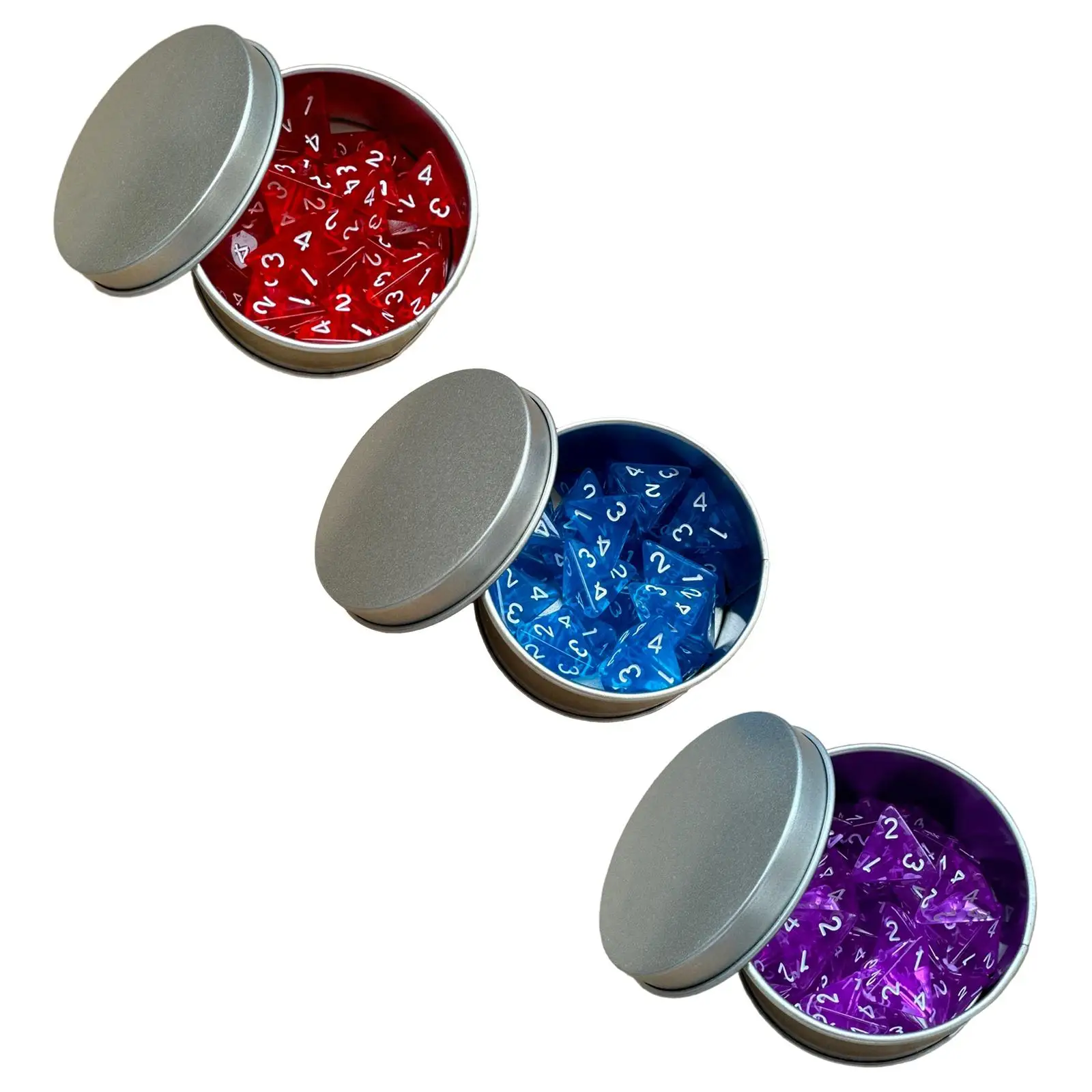 25 pezzi dadi da gioco da tavolo 20mm dadi a 4 facce per intrattenimento giocattolo gioco di ruolo giochi di famiglia riunioni feste a tema giochi da tavolo