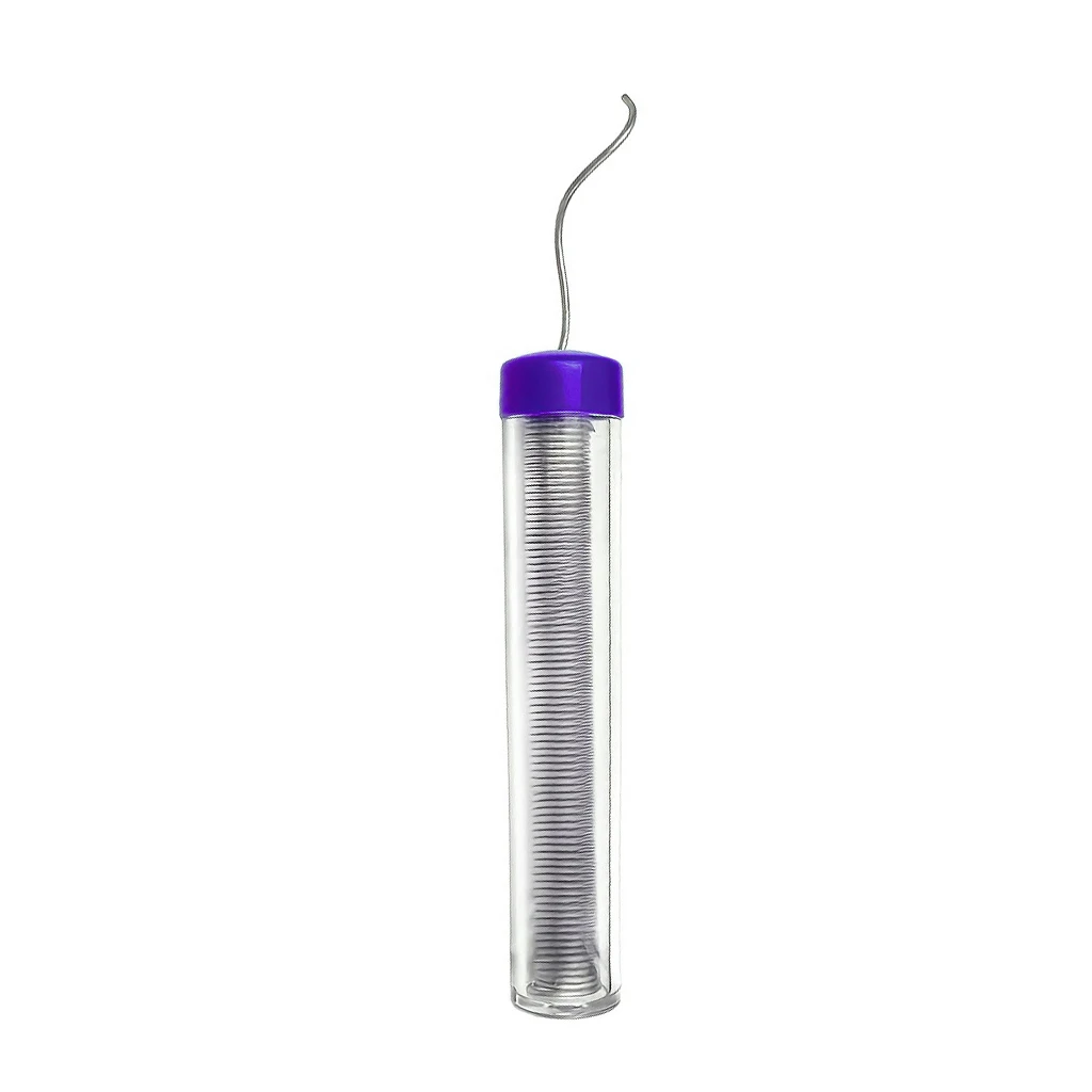 1Pc 18g Rosin Core Solder Wire Low Melt Smooth Flow Strong Joints for Electrical Repair Flux Metal Texture