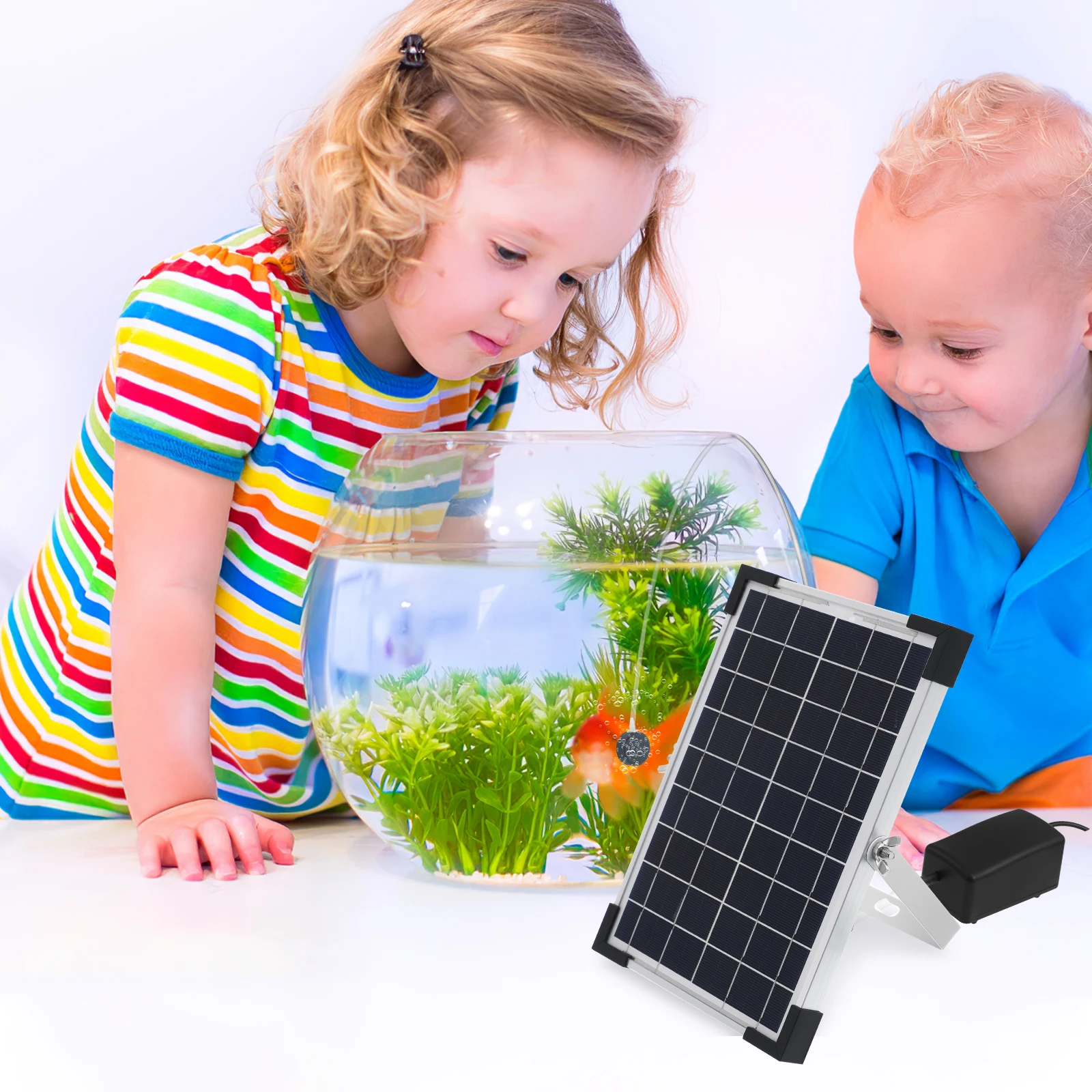 

Solar Pond Aerator Strong Oxygen Supply Fish Tank Air Pump Aquarium Pump One Button Control Solar Pond Aerator