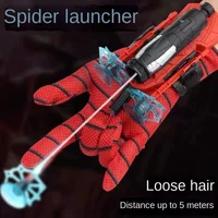 Anime Characters Children Toys Wrist Toy Set Action Figure New for Spiderman Glove Launcher Set Role Play Figures Hobbies 2
