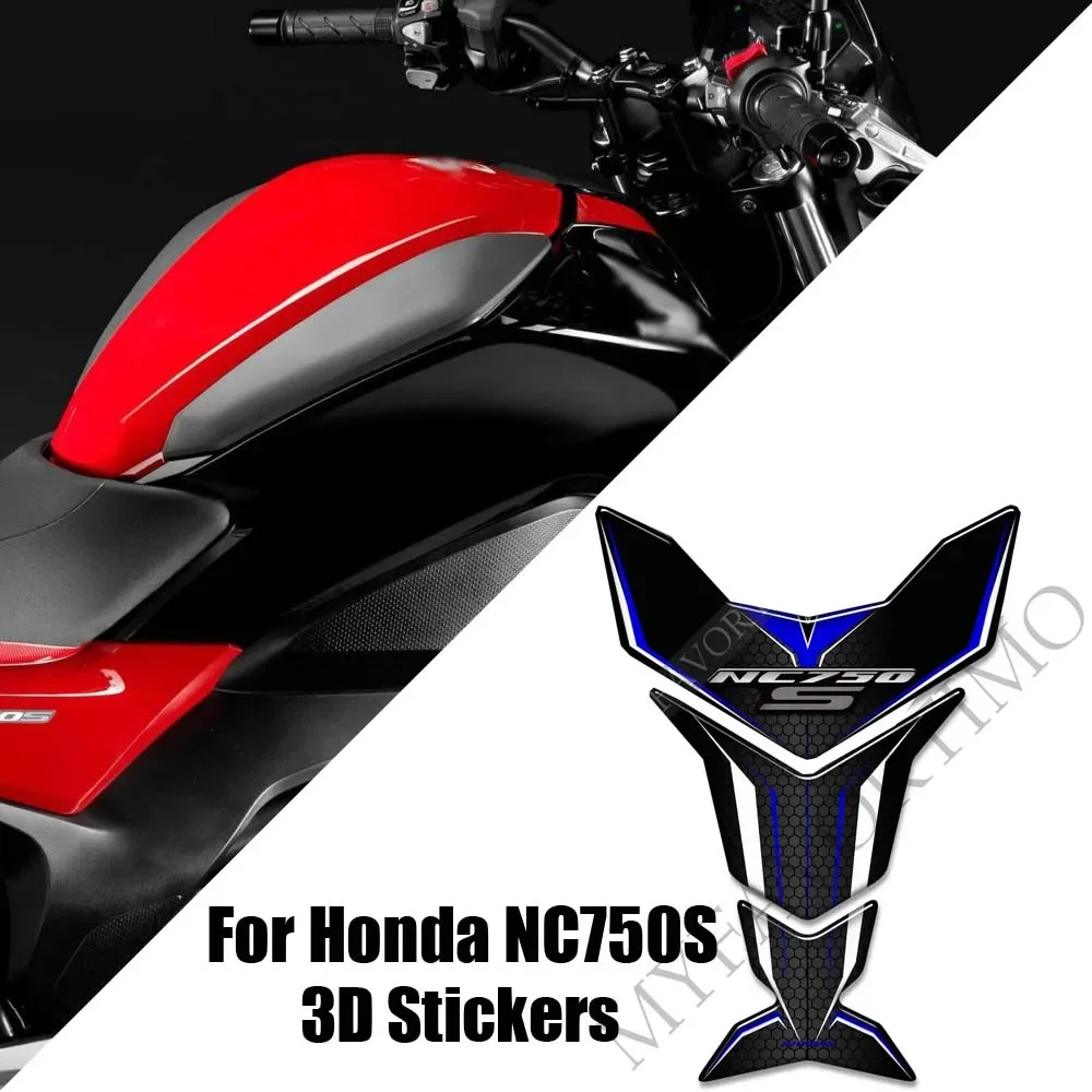 Stiker bantalan tangki kaca depan sepeda motor lambang Logo lencana untuk Honda NC750S stiker pelindung helm Fairing