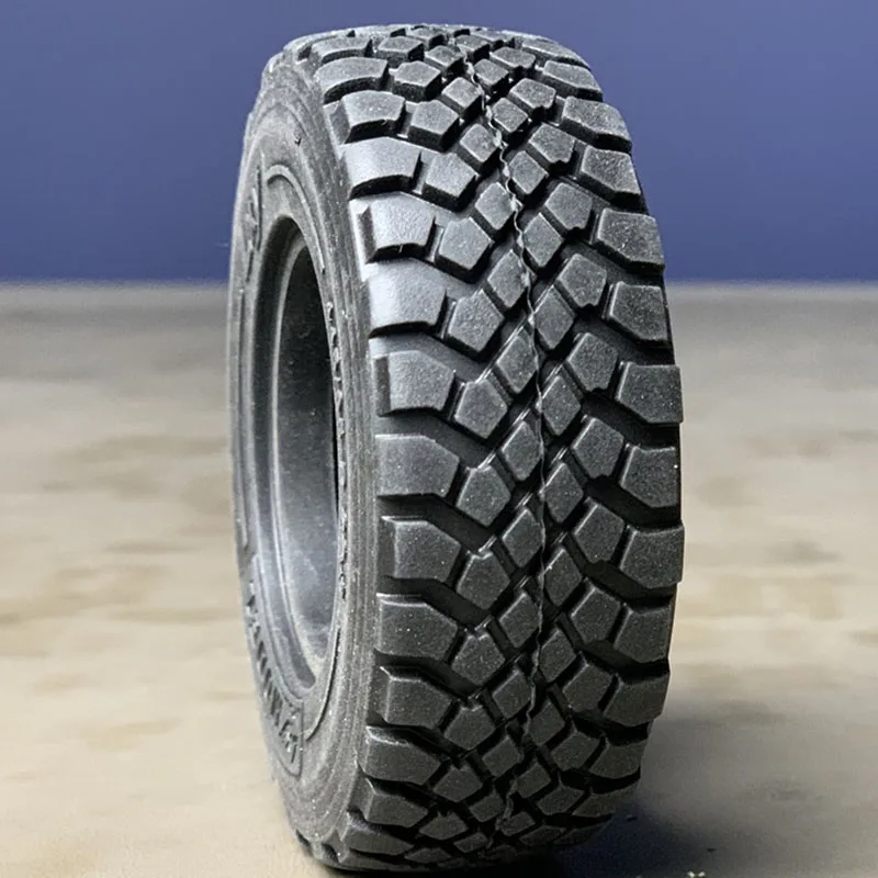 1pcs Simulation Herringbone Tires Gravel Tires for 1/14 Tamiya RC Truck SCANIA 770S R620 VOLVO BENZ Arocs MAN TGX Car - view 4
