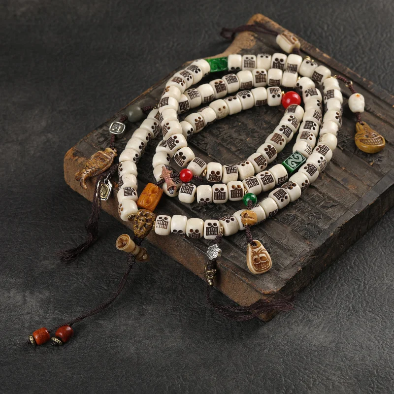 

Натуральный браслет из кости коровы Adui с обратным потоком, ожерелье, аксессуары для маленьких зубов, ювелирные изделия ручной работы