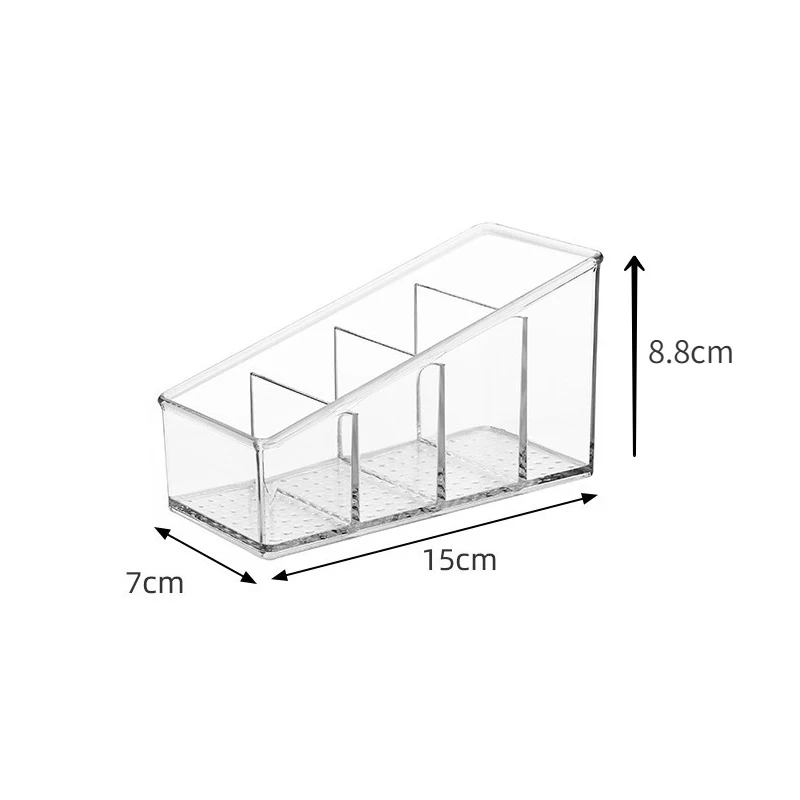 4/2grid Desktop Organizer pengendali jarak jauh telepon dan Tv pemegang meja kotak penyimpanan sikat kosmetik pemegang organisasi