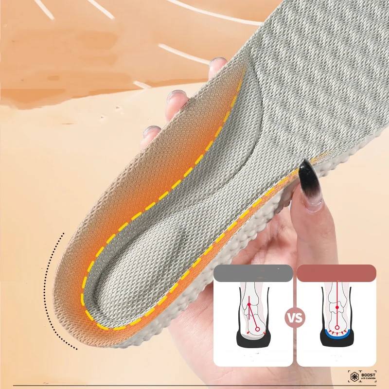 الفشار الرياضة وسادة هوائية النعال امتصاص الصدمات للرجال التكبير امتصاص الصدمات امتصاص العرق إزالة الروائح الكريهة النعال للنساء