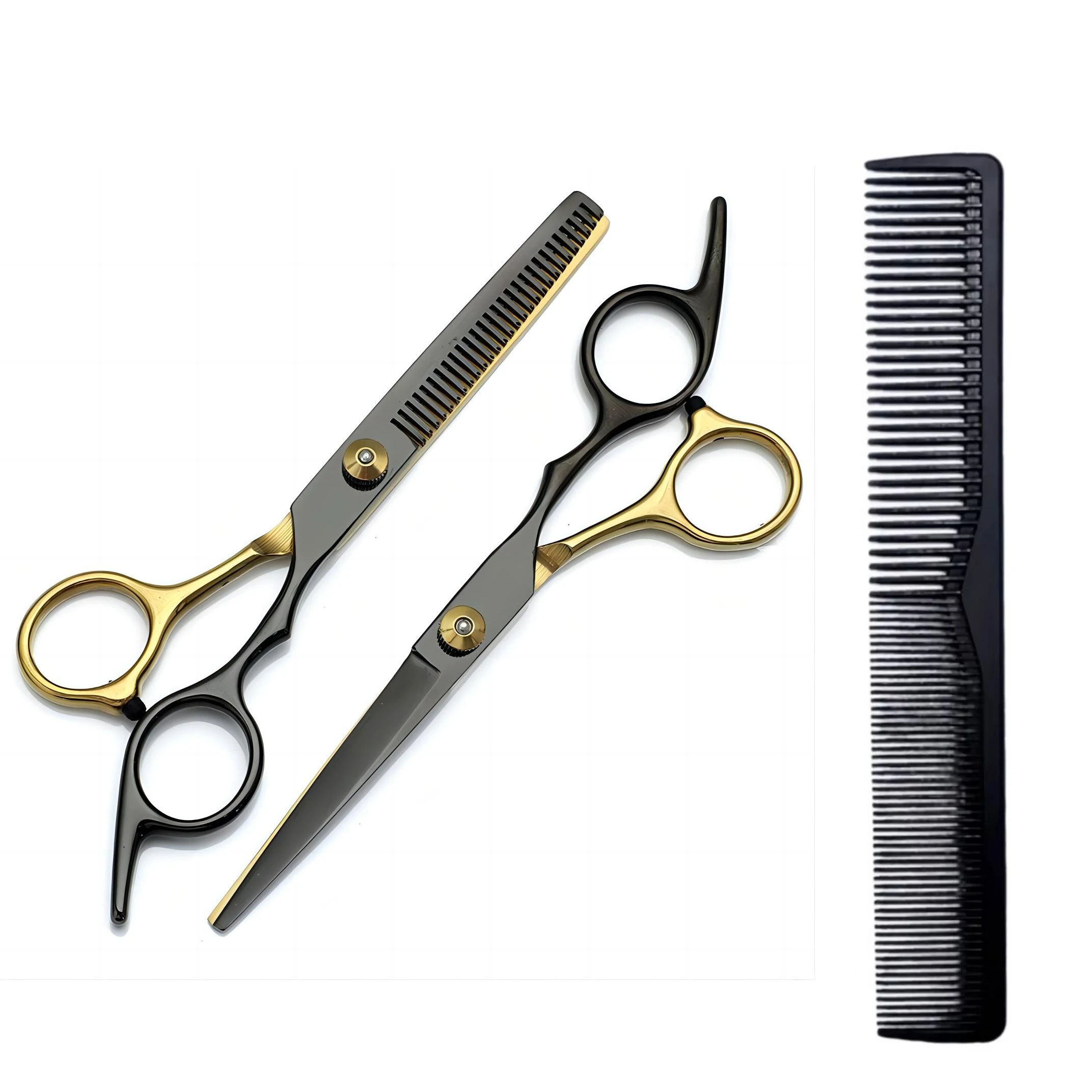 2/3-teiliges 6-Zoll-Profi-Friseurscheren-Set mit Effilierschere und Haarrasierer für Salon, Barbier und Zuhause