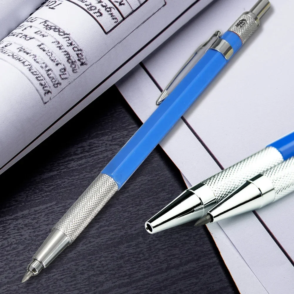 Mechanical Pencil Set 2.0mm Full Metal Art Drawing Painting Automatic Pencil with Leads Office School Supply Writing Art Supplie