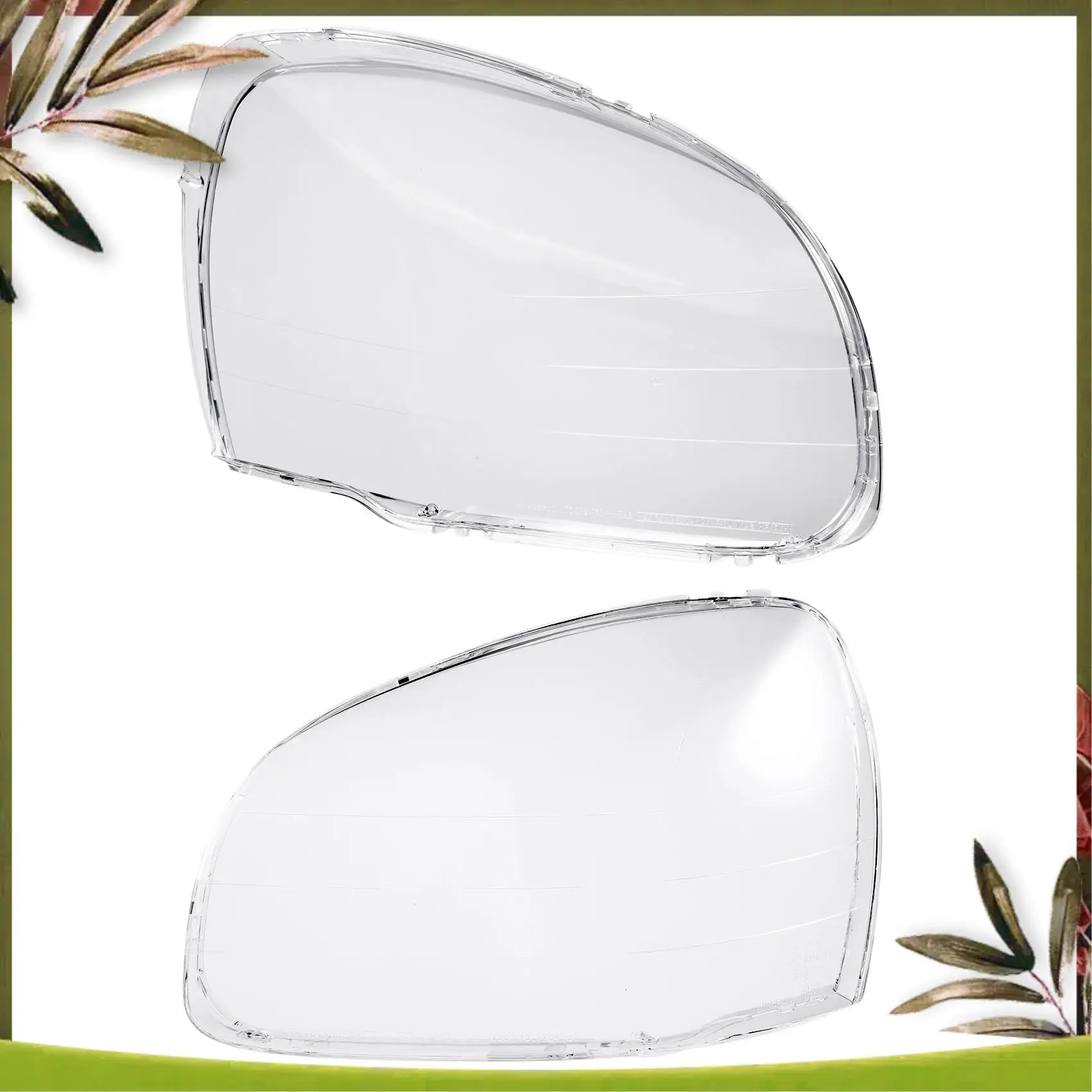 AB98-1 Pair For Hyundai Santa Fe 2001 02 03 04 05 2006 Car Headlight Lens Cover Head Light Lampshade Front Auto Light Shell