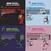 EVANGELION Eva Keycaps XDA EVA-01 PBT Heat Anime Figure Asuka Ayanami Rei Cherry Profile Gateron Switch Mechanical Keyboard Kit