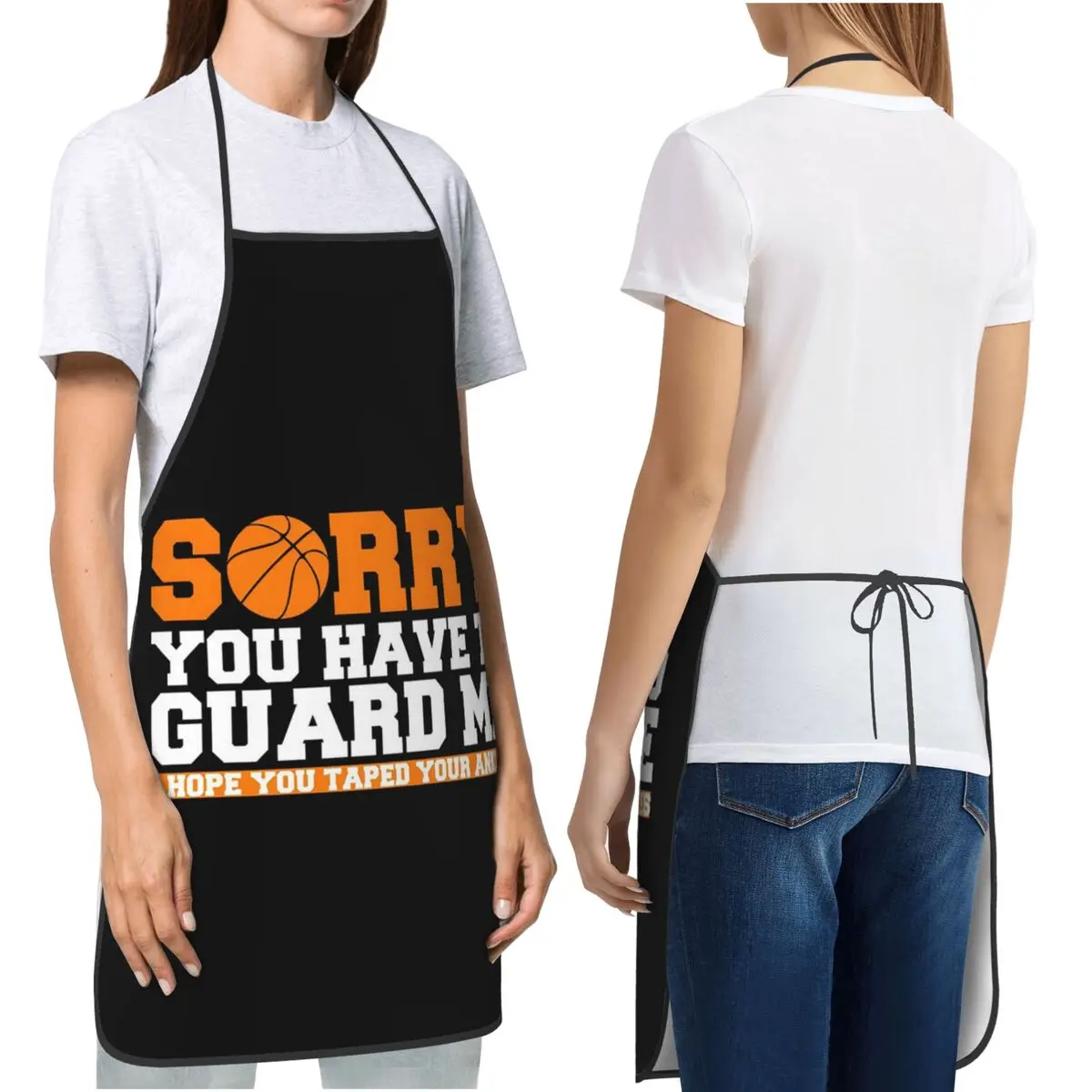 Basketball Players Saying Hope You Taped Ankles Trash Talk Aprons Chef Cooking Cuisine Tablier  Bib Kitchen Cleaning Pinafore