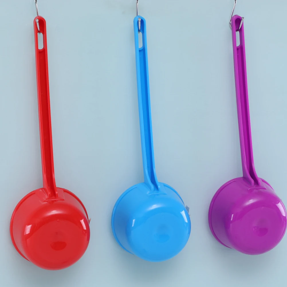 

3Pcs Kitchen Water Ladle Long Handle Soup Spoon Cooking Stirring Scoop Household Use Water Ladle Soup Spoon