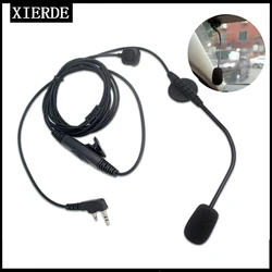 XIERDE 2 Pin K-head Hands-free Finger PTT Mic Microphone for Baofeng UV-5R UV-K5 Kenwood TYT  Walkie Talkie Motorcycle Car Radio