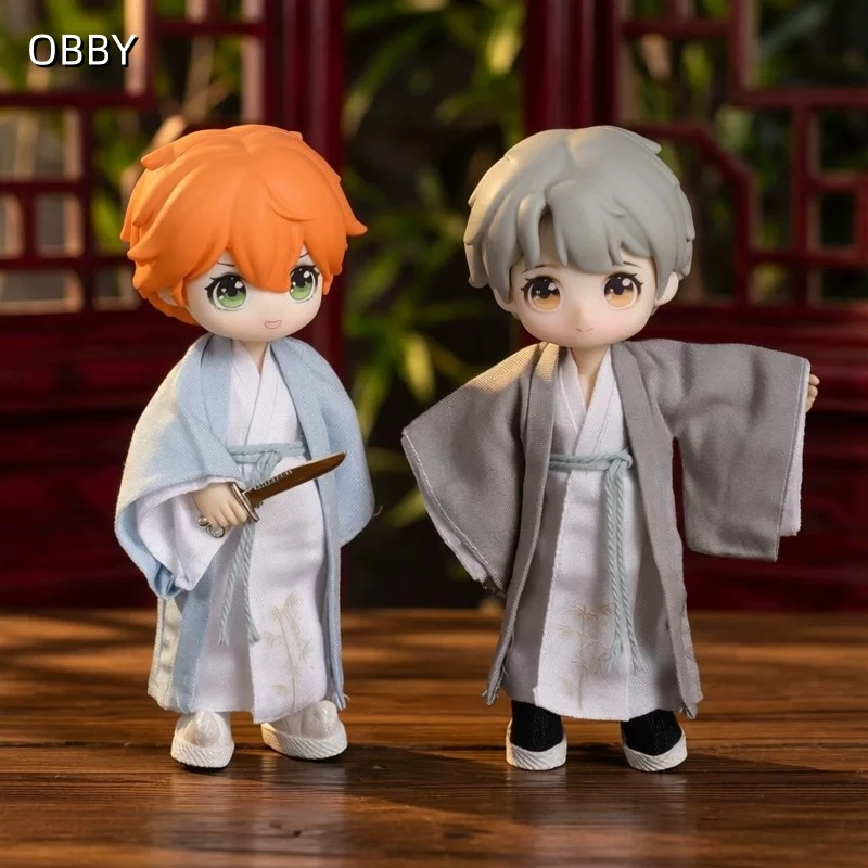 For Obitsu 11 Doll Chinese Style Hanfu Robe For OB11 1/12 Gsc Molly YMY Body9 Body Doll Cloth NAGI Doll Outfit Clothes