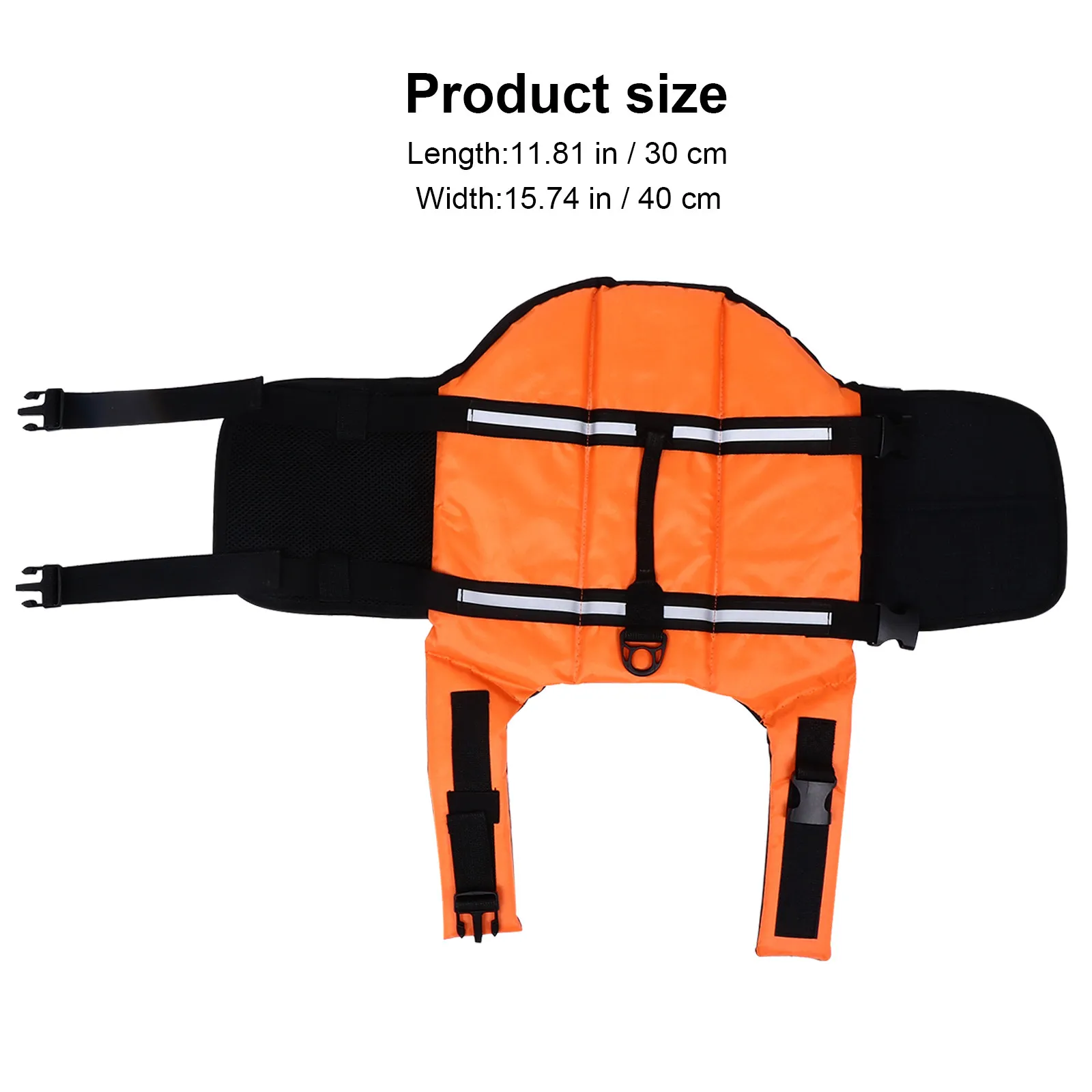 Vest Puppy Flotation Preserver Comfortable Sweat-Absorption Handles Quick Release Buckle Reflective Strips Swimming