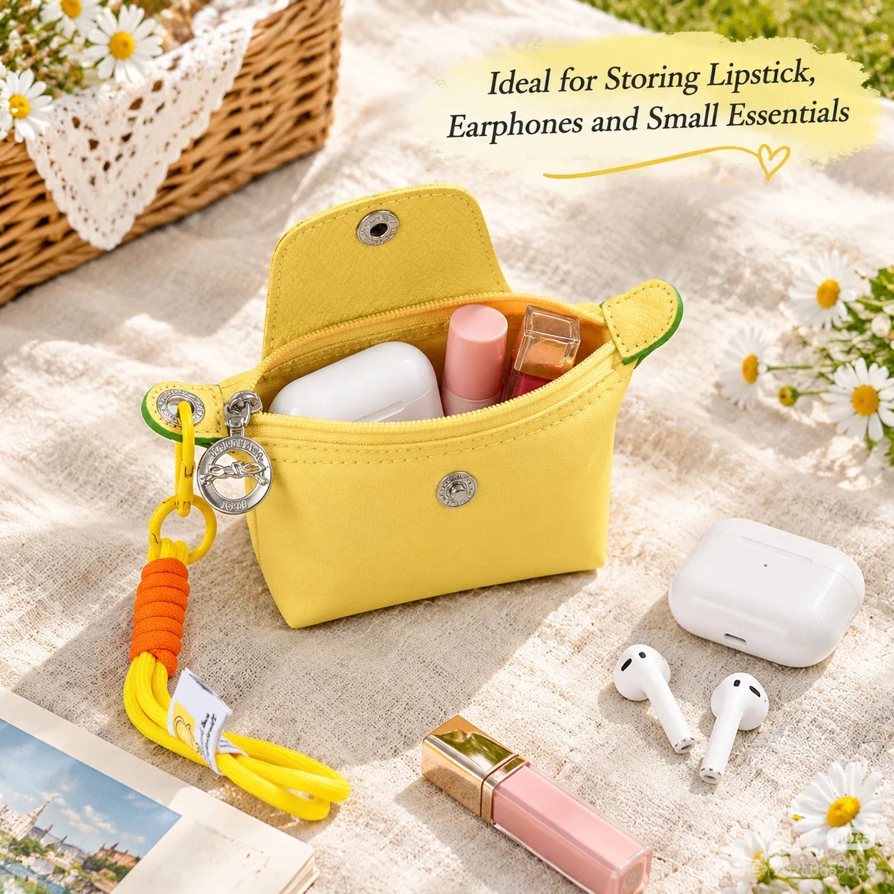 Longchamp Le Pliage Super Mini Dumpling Bag Canvas Coin Purse Wallet Compact Fashion Small Money Pouch