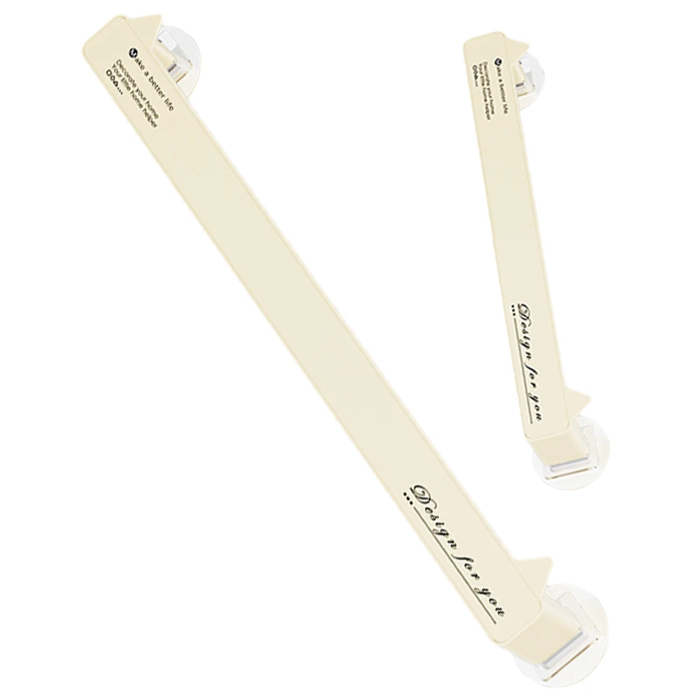

2pcs Slippers Rack Cream White No drilling Wall Mounted Bathroom Hallway Punch Free Shoe ganizer Storage Shelf