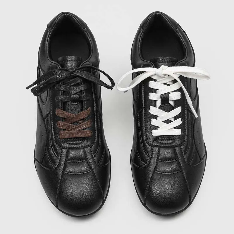 Men Retro Casual Training Shoes with Contrasting Shoelaces Height Increasing  Lightweight Suitable for Walking Traveling