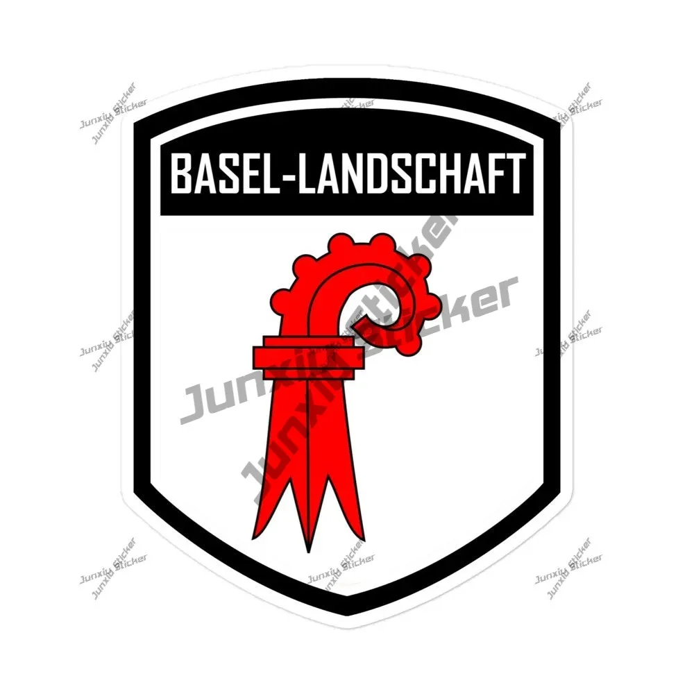

Canton Of Basel Landschaft Switzerland Flag Emblem Vinyl Stickers Vehicle Accessories Stickers On Car Cover Waterproof Decals