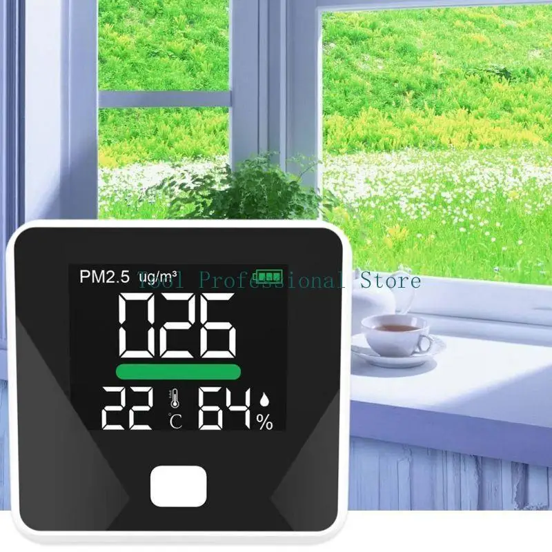 57QF 실내 CO2 측정기 온도 및 상대 습도 이산화탄소 감지기 공기 품질 모니터 NDIR 채널 센서 도구