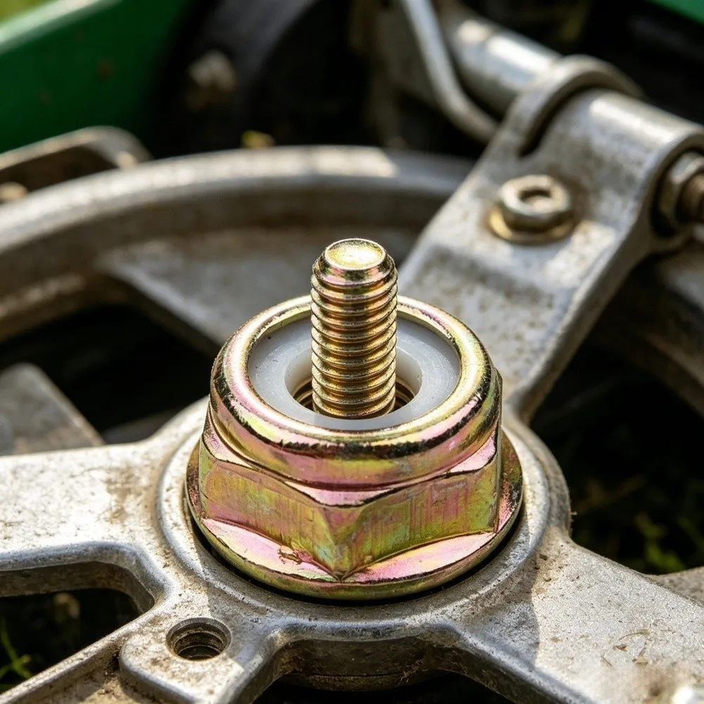 For Garden Power Tools Grass Trimmer Fastener M10x1.25 Left Hand Nut Left Hand Thread Nut Left-handed Thread Design