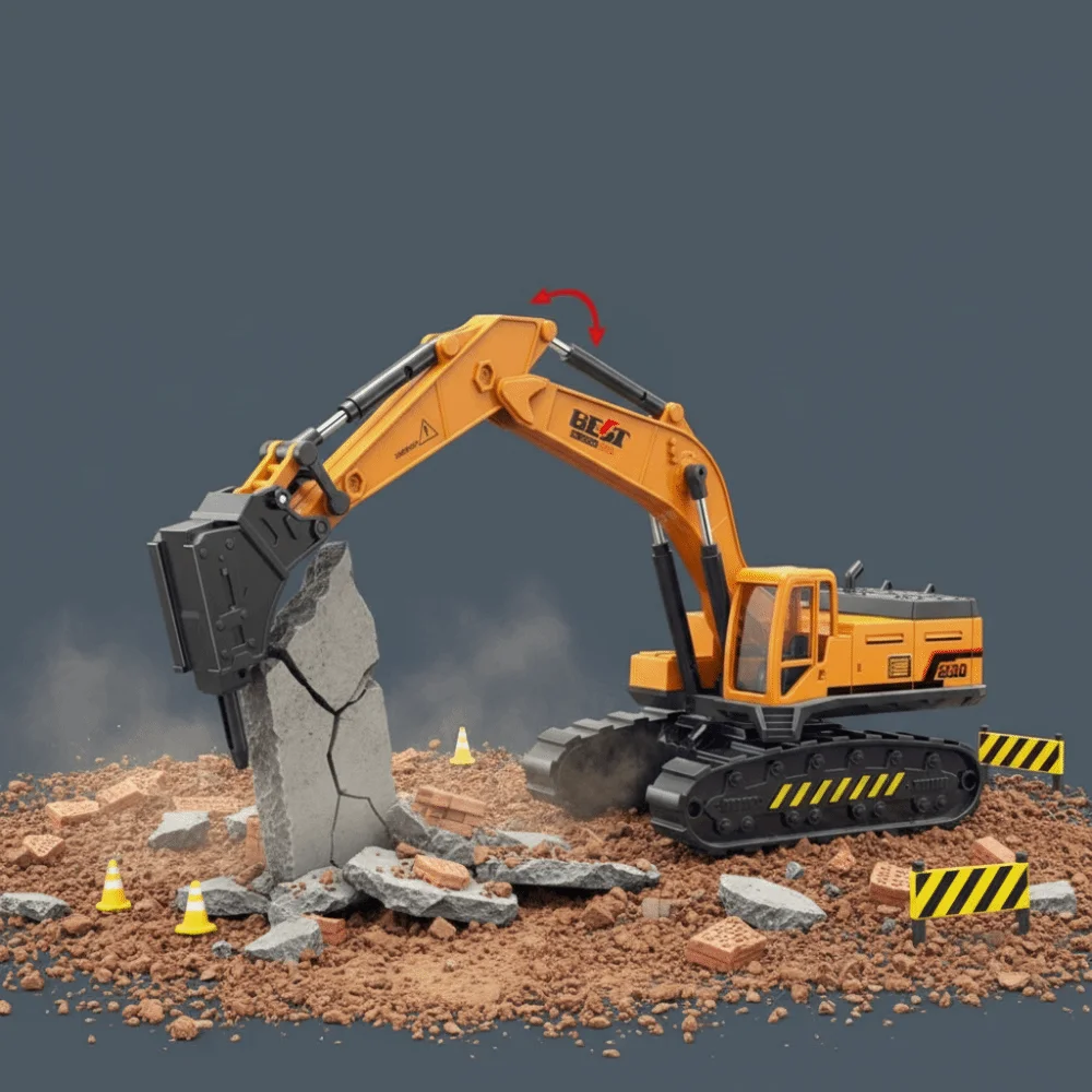 

Plastic Construction Engineering Diecast Crane Mini Yellow Inertial Model Engineering Diecast Excavator Forklift Road Roller