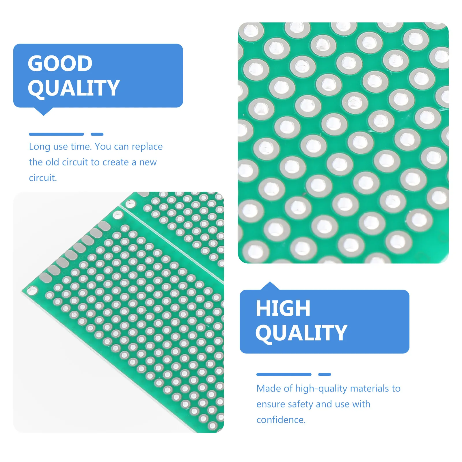 12Pcs Universal Circuit Board Sturdy Experiment Plate Precision Drilled Holes Easy Solderless Wiring Circuit Board Supplies Kit