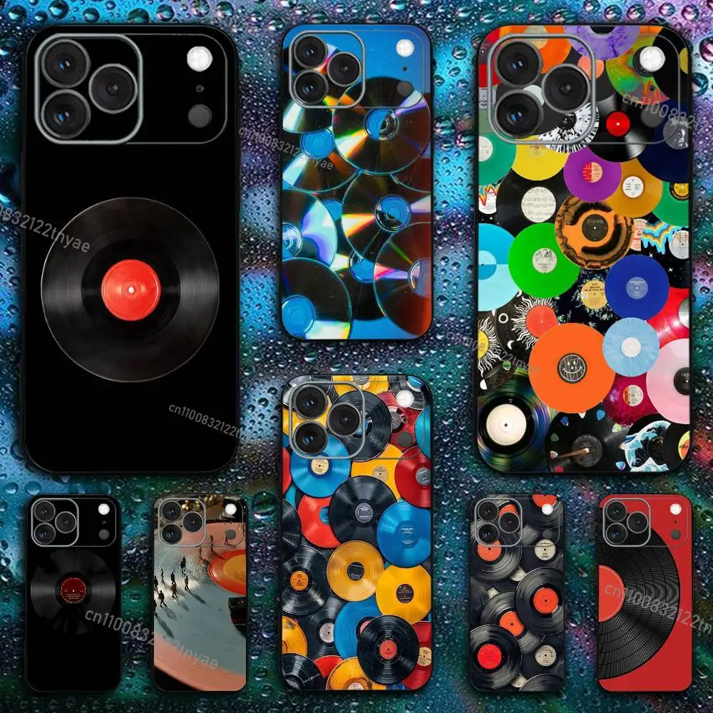 

Music CD Clear Silicone Case for iPhone 17,16,15,14,13,12,11,Pro,Max,Mini,XS,X,8,Plus Shockproof Cover