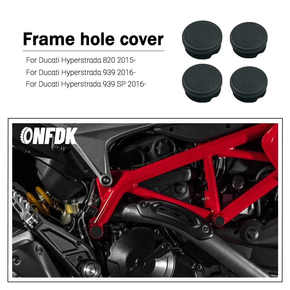 

Аксессуары для мотоциклов, заглушка с отверстием в раме, декоративная крышка, набор крышек рамы для Ducati Hyperstrada 820 939 939 SP 2016-